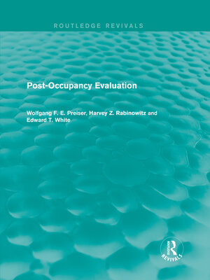 cover image of Post-Occupancy Evaluation (Routledge Revivals)